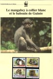 Cumpara ieftin Guineea 2000-Mangabey cu guler alb+babuin guineean,set WWF,6poze,MNH(descrierea)