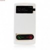 Husa Flip S-View Window LG G3, Alb - Protectie Premium