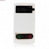 Husa Flip S-View Window LG G3, Alb - Protectie Premium