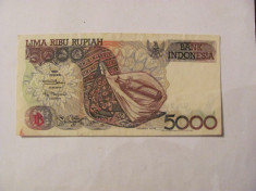 CY - 5000 rupiah 1992 Indonesia Indonezia / frumoasa foto