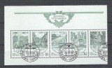 Russia CCCP 1988 Architecture, half perf. sheet, used H.028, Stampilat