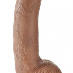 Dildo Realist King Cock 21 cm With Balls Caramel