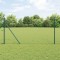 &Icirc;ngrădire cu st&acirc;lpi Verde 1.2 x 10 m otel acoperit cu PVC