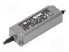 Alimentator pentru LED, 12V DC, 5A, 60W, MEAN WELL - NPF-60-12