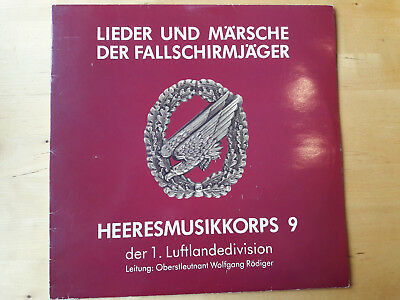 Lieder und Marsche der Fallschirmjager heeresmusikkorps 9 ( vinil ) foto