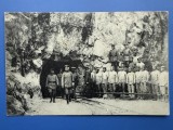 Carte Postala Romania - Generalul Mackensen vizitand o mina, Circulata, Fotografie