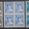 ROMANIA 1928 LP 79 REGELE MIHAI I FORMAT MARE CU FILIGAN BLOCURI DE 4 TIMBRE MNH