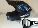 Cumpara ieftin Casca Moto Atv Cross Enduro Downhill + Ochelari 100% ,marimi disponibile L,XL si XXL