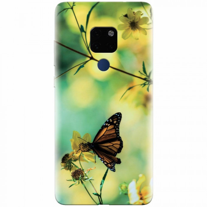 Husa silicon pentru Huawei Mate 20, Butterfly
