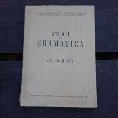 STUDII DE GRAMATICA VOL.II