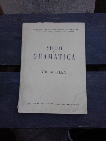 STUDII DE GRAMATICA VOL.II