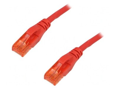 Patch Cord Ethernet Cat6 U/UTP 3m Roșu foto