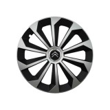 Set 4 Capace Roti 15 inchi (R15) Fame Gri-Negru, Compatibile Cu Citroen
