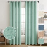 Cumpara ieftin Set 2 Draperi, 140 x 245 cm, Verde Menta - CN