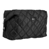 Portfard Matlasat cu Fermoar, 24x12x14cm, Negru, CMCLASS