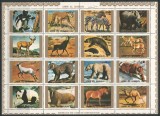 Umm Al Qiwain 1972 Mi 1370/85 bloc MNH - Animale rare (I), Nestampilat