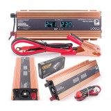 Convertor de tensiune auto, invertor tensiune LCD 24V 2200 W, Powermat