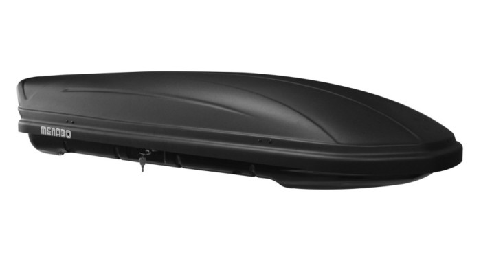 Cutie portbagaj Menabo Marathon Dark 460, 195x79x36cm
