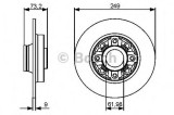 Disc frana CITROEN C4 Cupe (LA) (2004 - 2011) BOSCH 0 986 479 400
