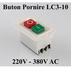 Intrerupator Buton Pornire Motor LC3-10/220V-380V foto