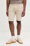 Pepe Jeans pantaloni scurți TAPER SHORT culoarea bej, PM801084YH2