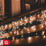 Cumpara ieftin Perdea de lumini inseriabil, stralucitor, 50 LED, alb cald, pt exterior, Home