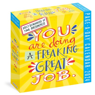 You Are Doing a Freaking Great Job Page-A-Day Calendar 2024 foto