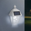 Lampa solara LED &ndash; alb, alb rece &ndash; 14 x 6,2 x 19 cm