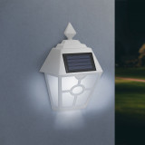Lampa solara LED - alb, alb rece - 14 x 6,2 x 19 cm 11244B