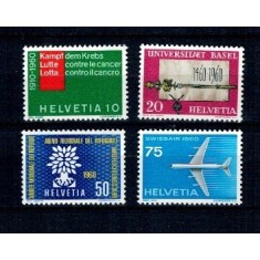 Elvetia 1960 - Aniversari, evenimente, serie neuzata