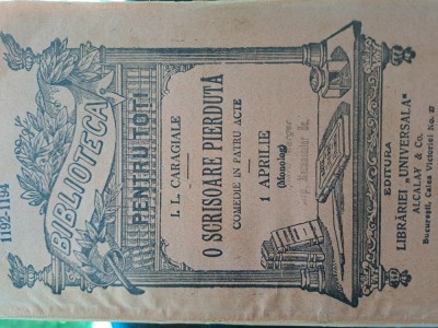 O scrisoare pierduta- Caragiale, Alcalay foto