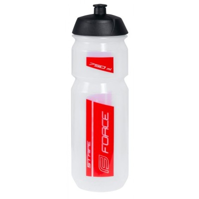 Bidon Force Stripe 0.75l transparent/rosu Ultimate FactoryBikes foto