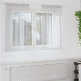 Perdele cu perdele 2 pcs Gri deschis 140 x 140 cm Poliester