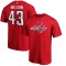 Washington Capitals tricou de bărbați Tom Wilson #43 Stack Logo Name &amp;amp; Number - XL