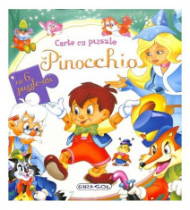 Carte cu puzzle. Pinocchio foto