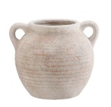 Vaza flori teracota maro 21,5 x 20,5 cm