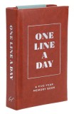 Vegan Leather One Line a Day: A Five-Year Memory Book