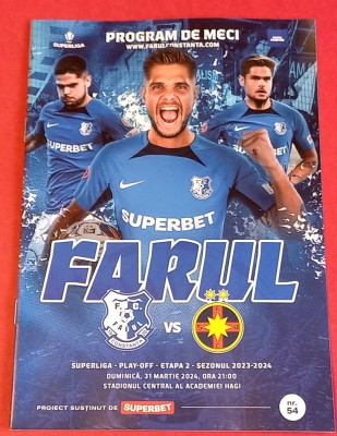 Program meci fotbal FARUL CONSTANTA - FCSB (31.03.2024) foto
