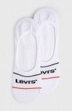 Levi&#039;s șosete (2-pack) bărbați, culoarea alb 37157.0771-whitebluer