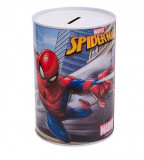 Cumpara ieftin Pusculita metalica, Imprimeu Spiderman, 10x15 cm, Oem
