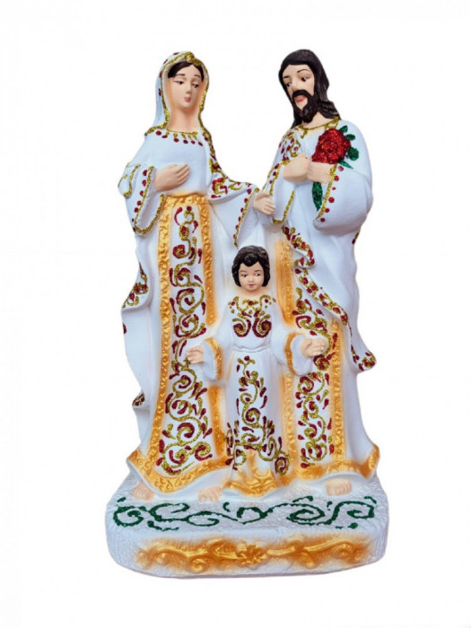 Statueta decorativa, Familia lui Isus Hristos, Multicolor, 31 cm, DVR0221-4G