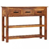 vidaXL Servantă cu 3 sertare, 110x30x80 cm, lemn masiv de acacia