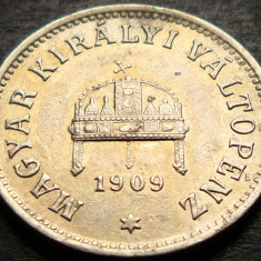 Moneda istorica 10 FILLER- AUSTRO-UNGARIA, anul 1909 * cod 4152