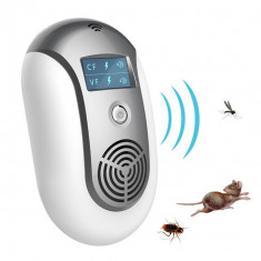 Dispozitiv cu Ultrasunete Anti-Daunatori, Rozatoare si Insecte, ecran LCD, 200mp, 5W foto