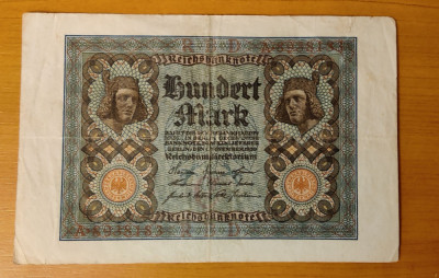 Germania - 100 Marks / mărci (1920) A8183 foto