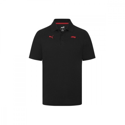 Formula 1 tricou polo Small Logo black 2024 - S foto