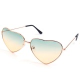 Ochelari Soare - FORMA DE INIMA - UV400, Protectie UV100%, Metalici