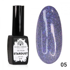 Oja semipermanenta Stardust, reflectorizant, Global Fashion 8ml, 05