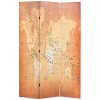 Gossi paravan de camera pliabil, galben 120 x 170 cm, harta lumii