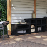 VidaXL Dulapuri de bucătărie de exterior, 2buc., negru, lemn masiv pin